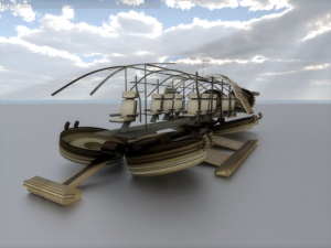 futuristic transport shuttle 3D मॉडल