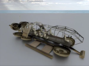 transporte futurista Modelo 3D