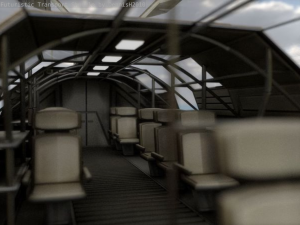 futuristic transport shuttle 3D मॉडल