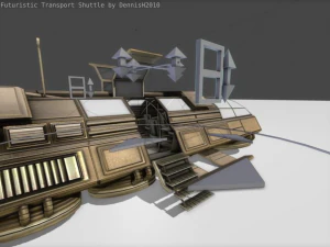 transporte futurista Modelo 3D