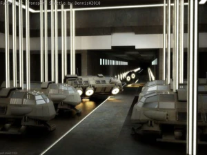 transporte futurista Modelo 3D