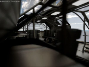 transporte futurista Modelo 3D