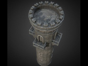 medieval guardtower 3D Model