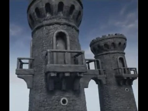 torre di guardia medievale Modello 3D