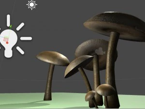 mushrooms 3D Model