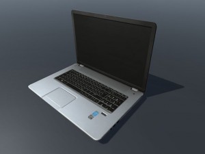 hp notebook low poly 3D Model