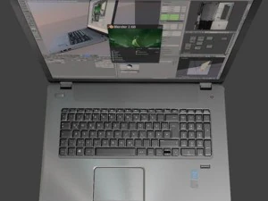 hp notebook low poly 3D Model