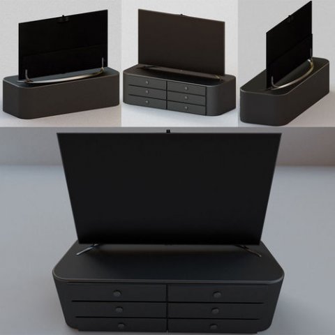 samsung smart tv 55 zoll Model 3D .c4d .max .obj .3ds .fbx .stl .blend 