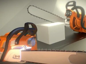 chainsaw high poly 3D Model