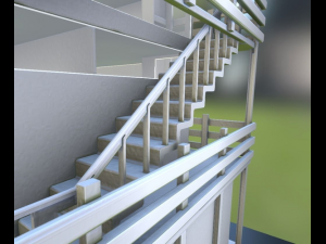 tower-house design 3D 模型