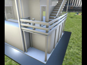 tower-house design 3D Model