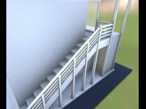 tower-house design 3D 模型