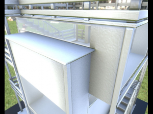 tower-house design 3D 模型