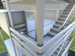 tower-house design 3D 模型