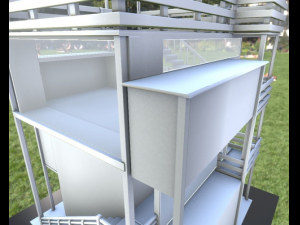 tower-house design 3D 模型