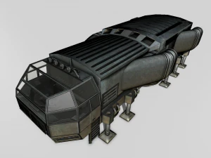 mercantile futuristico Modello 3D