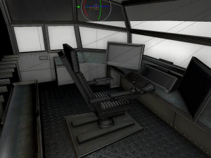 futuristic freighter 3D Model
