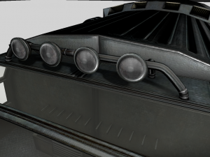 futuristic freighter Modello 3D