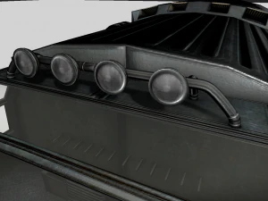 futuristic freighter 3D Model