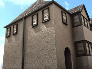 three old city buildings 3D Model