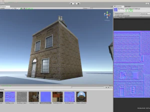 three old city buildings 3D Model