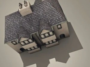three old city buildings 3D Model