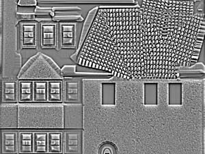 three old city buildings 3D Model