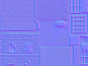 three old city buildings 3D Model