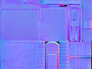 three old city buildings 3D Модель