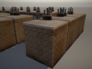 three old city buildings 3D Модель