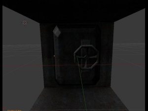 massive door with animation 3D Model