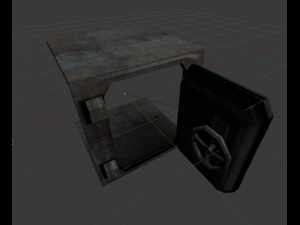 massive door with animation 3D Model