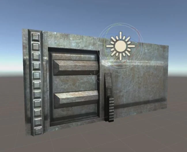 sci-fi door component 3 rigged and animated 3D Model .c4d .max .obj .3ds .fbx .stl .blend 