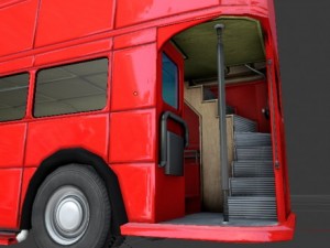 routmaster city bus Modello 3D