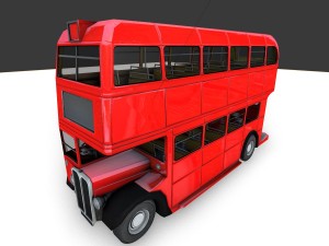 routmaster city bus Modello 3D