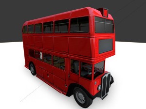 routmaster city bus Modello 3D