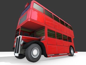 routmaster city bus Modello 3D