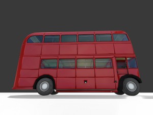 routmaster city bus Modello 3D