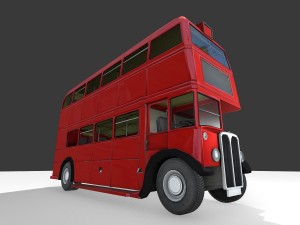 routmaster city bus Modello 3D