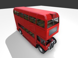 routmaster city bus Modello 3D