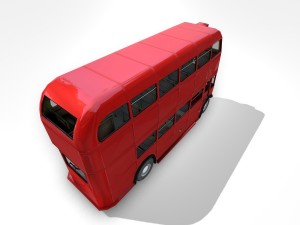 routmaster city bus Modello 3D