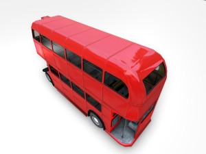 routmaster city bus Modello 3D