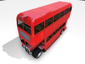 routmaster city bus Modello 3D