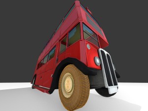 routmaster city bus Modello 3D