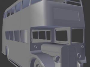 routmaster city bus Modello 3D