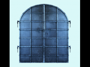 old basement door Modèle 3D