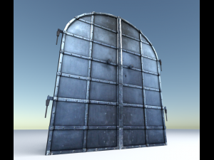 old basement door 3D Model
