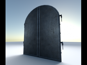 old basement door Modèle 3D