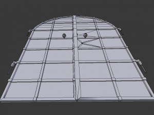 old basement door Modèle 3D