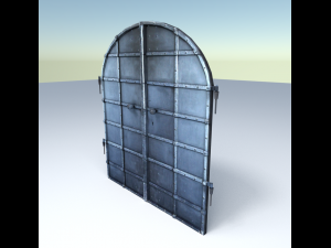 old basement door Modèle 3D